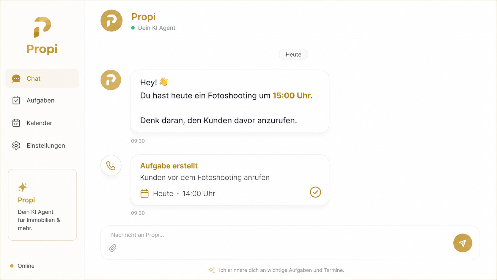 Propi – Propi · KI-Agent mit Sprachsteuerung
